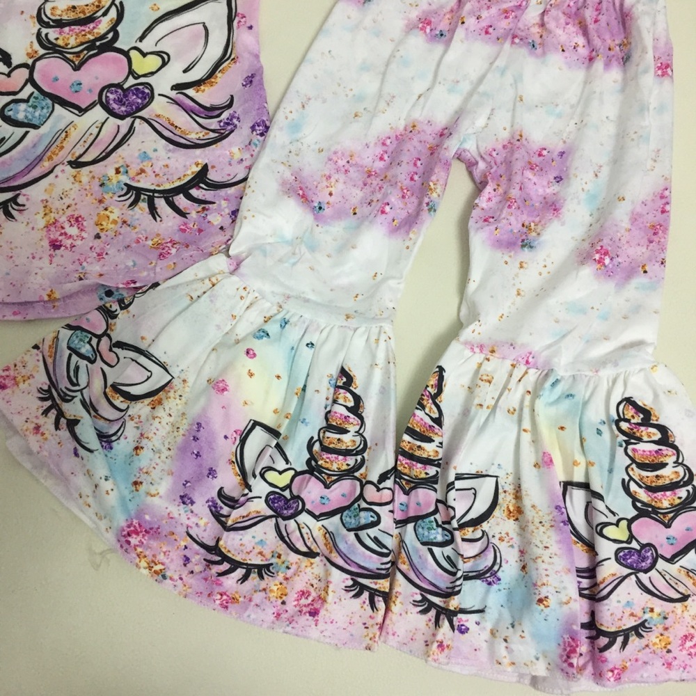 Boutique Unicorn 🦄 Cute Sparkly Pink Pants Set - Picture 7 of 8